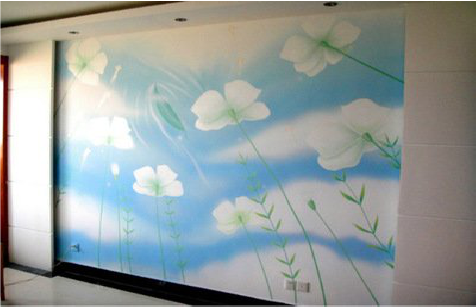 楚雄画墙绘怎么画好白云的蓬松感？