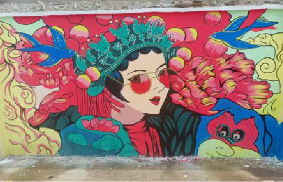 楚雄墙体彩绘-网红墙