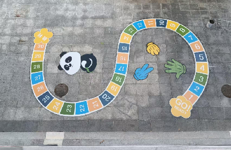 楚雄地面游戏彩绘