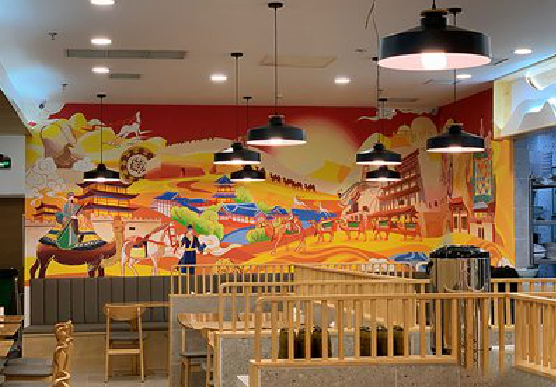 楚雄商业空间彩绘介绍。