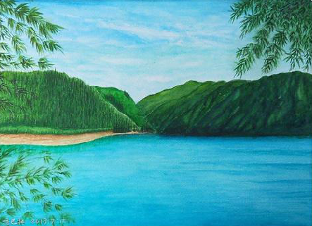 楚雄在墙绘中，如何绘画绿水青山？