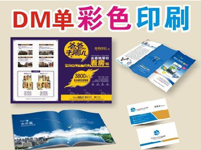 楚雄单页印刷，色彩搭配简单。